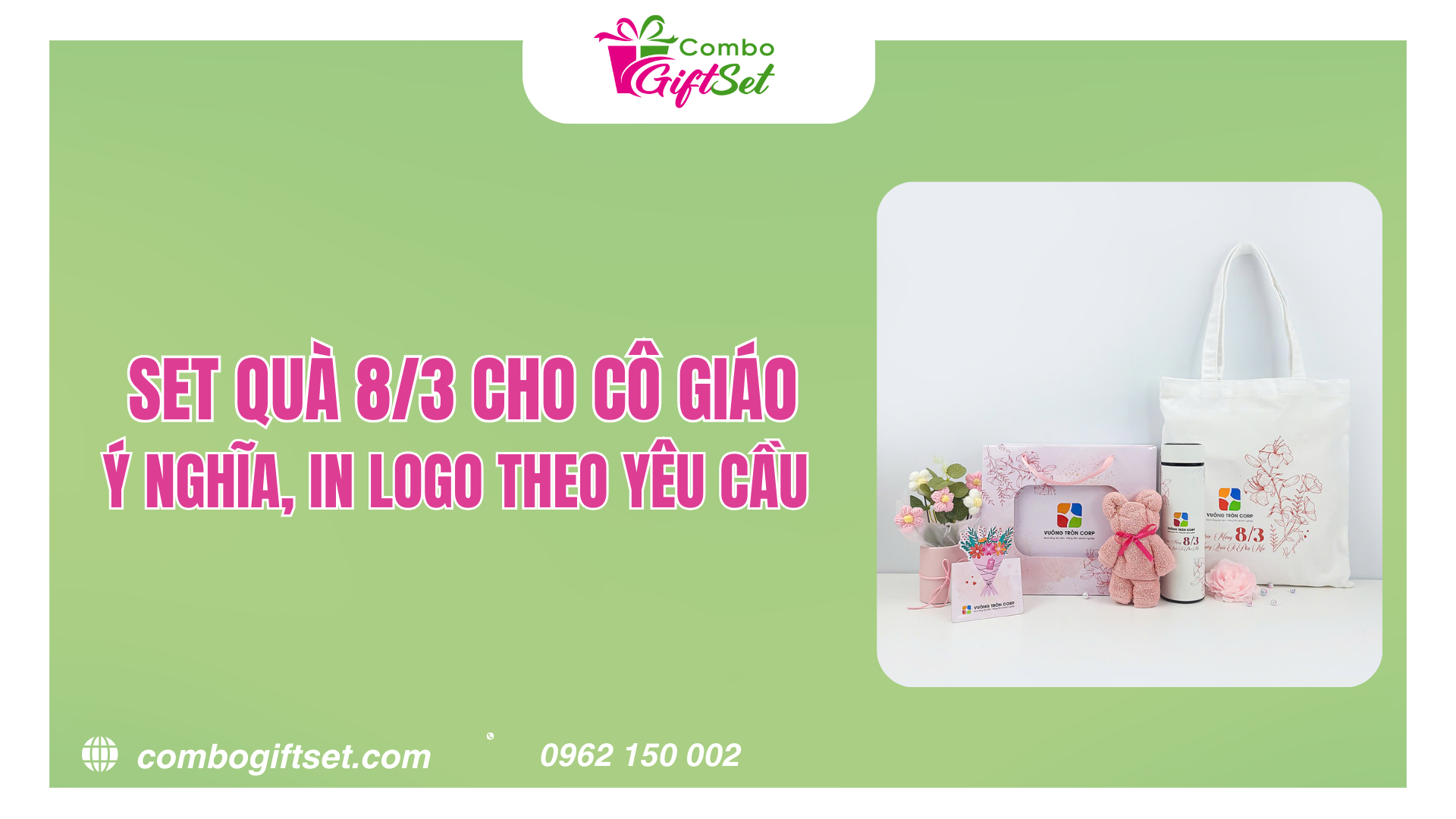 Set Quà 8/3 Cho Cô Giáo Ý Nghĩa, In Logo Theo Yêu Cầu