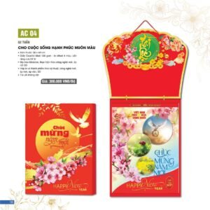 Lịch 52 Tuần 2027 AC Mẫu AC04 - Cho Cuộc Sống Hạnh Phúc Muôn Màu (15  x  16 cm) Giải Pháp Combo Quà Tết Doanh Nghiệp in logo doanh nghiệp quà tặng Tết tại Combo Giftset VN