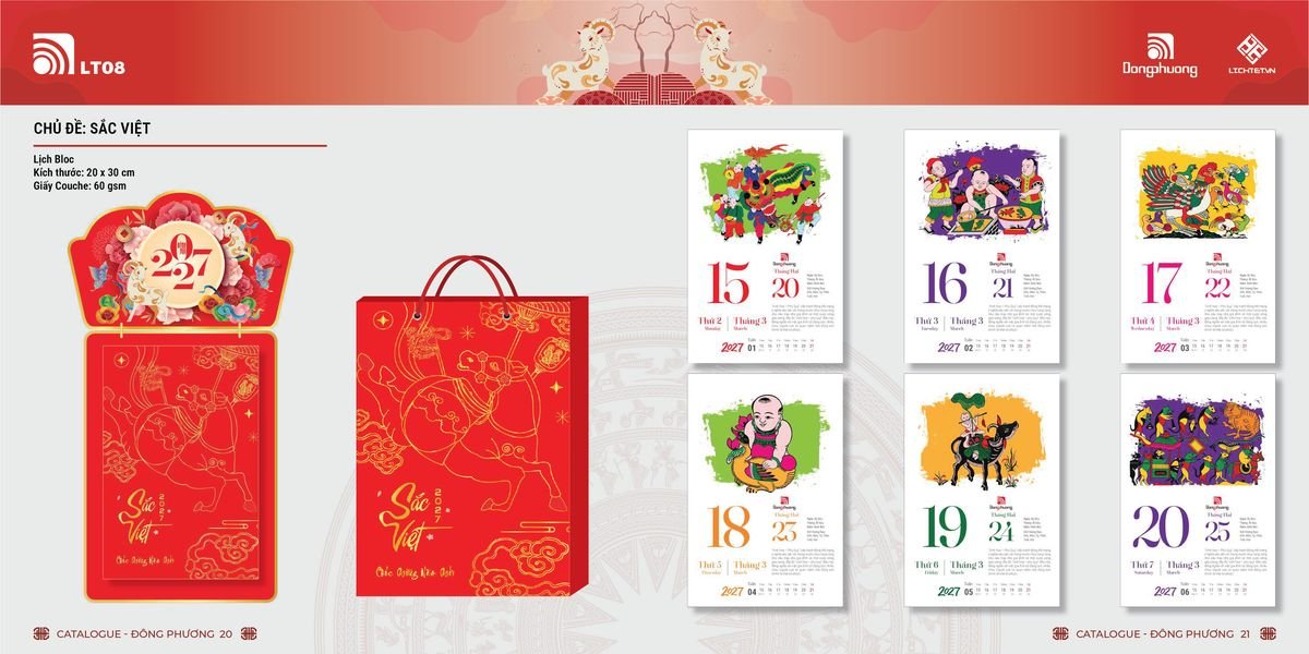 Lịch Bloc ĐP 2027 DP09 Giải Pháp Combo Quà Tết Doanh Nghiệp