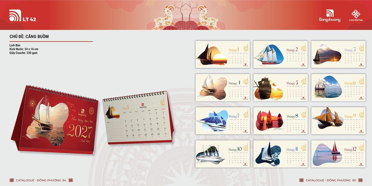 Lịch Bloc ĐP 2027 DP46 Giải Pháp Combo Quà Tết Doanh Nghiệp