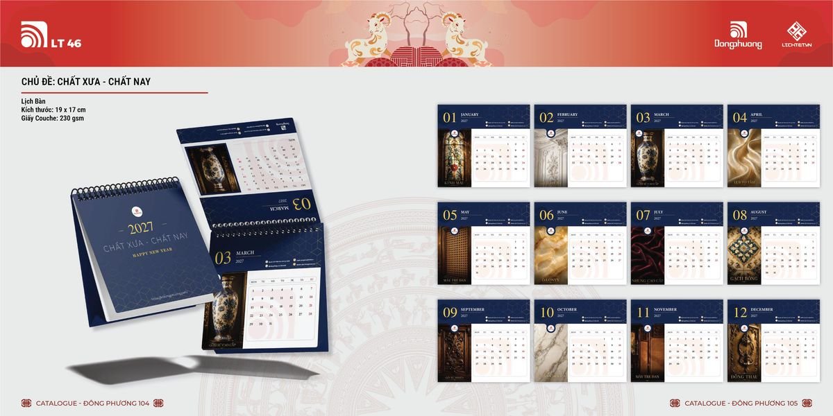 Lịch Bloc ĐP 2027 DP51 Giải Pháp Combo Quà Tết Doanh Nghiệp