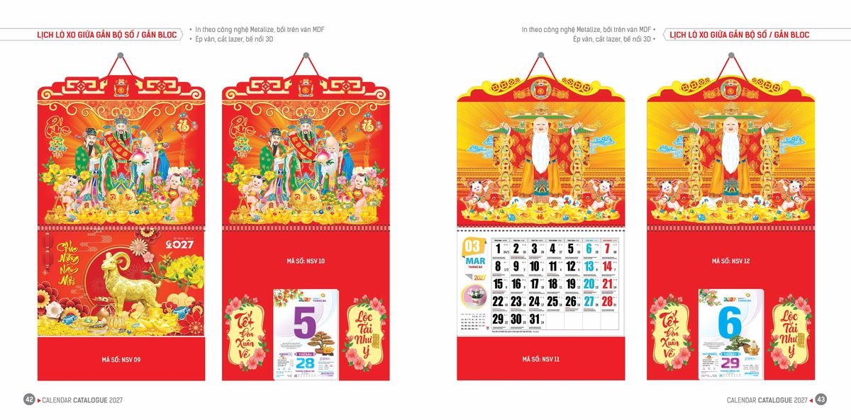Lịch Bloc Hoa Niên 2027 ĐP DPHN20 Giải Pháp Combo Quà Tết Doanh Nghiệp