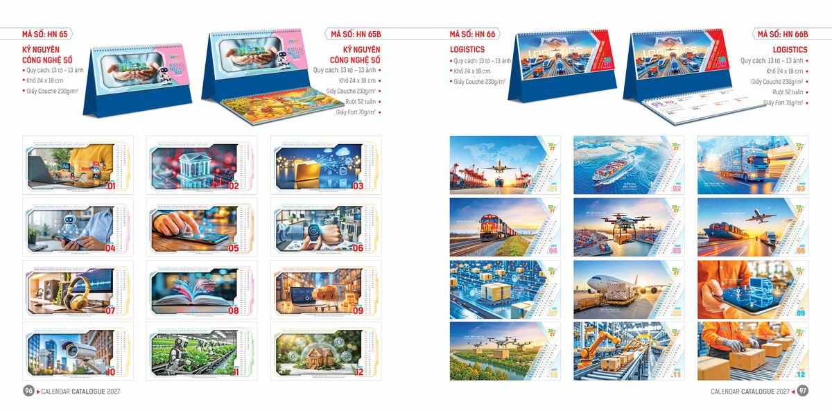 Lịch Bloc Hoa Niên 2027 ĐP DPHN47 Giải Pháp Combo Quà Tết Doanh Nghiệp