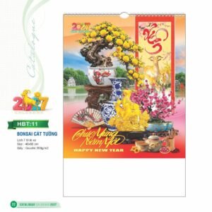 Lịch Bloc 2027 HBT Mẫu HBT11 (29 x 41 cm) Giải Pháp Combo Quà Tết Doanh Nghiệp in logo doanh nghiệp quà tặng Tết tại Combo Giftset VN