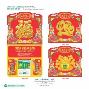 Lịch Treo Tường Lò Xo 2027 HBT Mẫu HBT124 (37 x 68cm) Giải Pháp Combo Quà Tết Doanh Nghiệp in logo doanh nghiệp quà tặng Tết tại Combo Giftset VN
