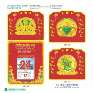 Lịch Bloc Siêu Đại 2027 HBT Mẫu HBT158 (30 x 60cm) Giải Pháp Combo Quà Tết Doanh Nghiệp in logo doanh nghiệp quà tặng Tết tại Combo Giftset VN