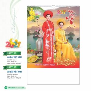 Lịch Bloc 2027 HBT Mẫu HBT18 (29 x 41 cm) Giải Pháp Combo Quà Tết Doanh Nghiệp in logo doanh nghiệp quà tặng Tết tại Combo Giftset VN