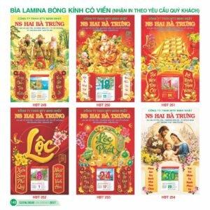 Lịch Bìa Treo 2027 HBT Mẫu HBT259 (48 x 78 cm) Giải Pháp Combo Quà Tết Doanh Nghiệp in logo doanh nghiệp quà tặng Tết tại Combo Giftset VN