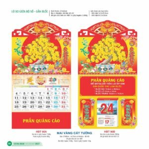 Lịch Treo Tường Lò Xo 2027 HBT Mẫu HBT91A (11  x  12 cm) Giải Pháp Combo Quà Tết Doanh Nghiệp in logo doanh nghiệp quà tặng Tết tại Combo Giftset VN
