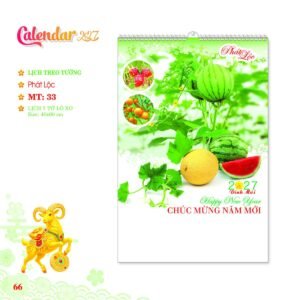 Lịch Treo Tường Lò Xo 2027 MT Mẫu MT33 (40 x 60cm) Giải Pháp Combo Quà Tết Doanh Nghiệp in logo doanh nghiệp quà tặng Tết tại Combo Giftset VN