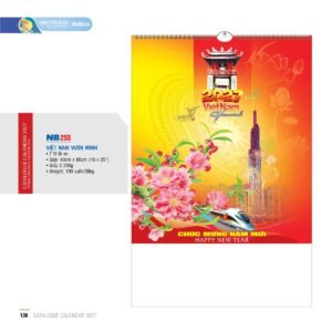 Lịch Treo Tường Lò Xo 2027 NB Mẫu NB255 (16 x 25 cm) Giải Pháp Combo Quà Tết Doanh Nghiệp in logo doanh nghiệp quà tặng Tết tại Combo Giftset VN
