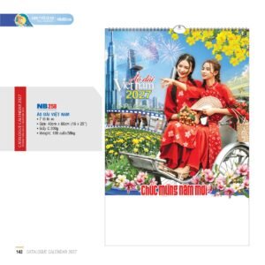 Lịch Treo Tường Lò Xo 2027 NB Mẫu NB258 (16 x 25 cm) Giải Pháp Combo Quà Tết Doanh Nghiệp in logo doanh nghiệp quà tặng Tết tại Combo Giftset VN