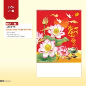 Lịch Treo Tường Lò Xo 2027 NHA Mẫu NHA85 (40 x 60cm) Giải Pháp Combo Quà Tết Doanh Nghiệp in logo doanh nghiệp quà tặng Tết tại Combo Giftset VN