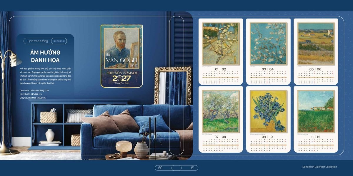 Lịch Bloc Cao Cấp SH 2027 SH25 Giải Pháp Combo Quà Tết Doanh Nghiệp