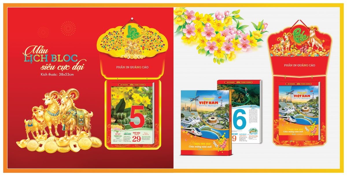 Lịch Bloc TPN 2027 TPNBLOC01 Giải Pháp Combo Quà Tết Doanh Nghiệp