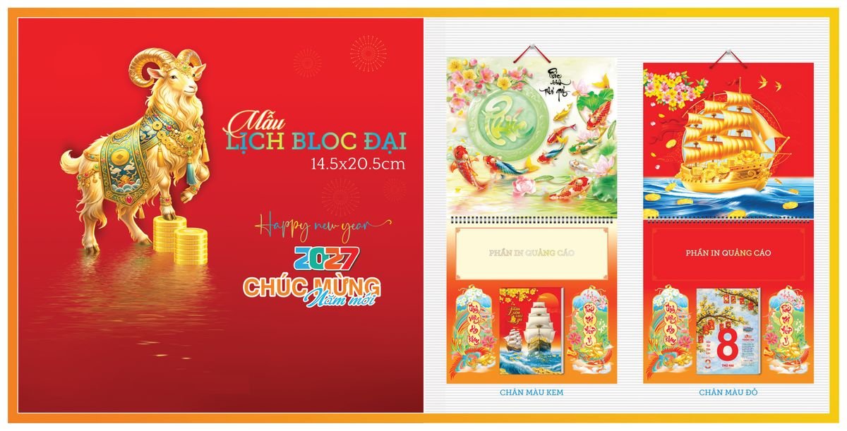 Lịch Bloc TPN 2027 TPNBLOC62 Giải Pháp Combo Quà Tết Doanh Nghiệp