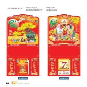 Lịch Treo Tường Lò Xo 2027 VL Mẫu VLLXG09 (37 x 70cm) Giải Pháp Combo Quà Tết Doanh Nghiệp in logo doanh nghiệp quà tặng Tết tại Combo Giftset VN